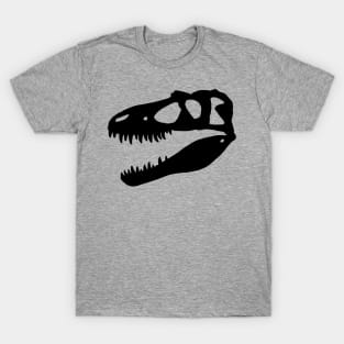 Gorgosaurus skull - black T-Shirt